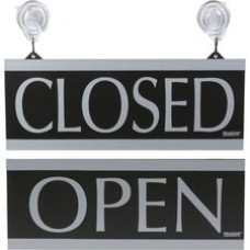 Headline Signs Century Series OPEN/CLOSED Sign - 1 Each - Open/Closed Print/Message - 13