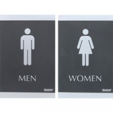 Headline Signs ADA MEN/WOMEN Restroom Sign - 1 Set - Men, Women Print/Message - 6