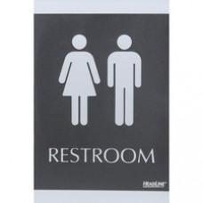 Headline Signs ADA RESTROOM Sign - 1 Each - Restroom Print/Message - 6