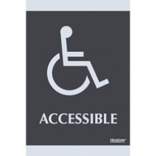 Headline Signs ADA Wheelchair ACCESSIBLE Sign - 1 Each - Accessible Print/Message - 6