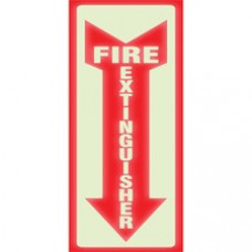 Headline Signs Glow In Dark Fire Extinguisher Sign - 1 Each - Fire Extinguisher Print/Message - 4