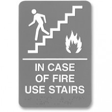 Headline Signs ADA IN CASE OF FIRE USE STAIRS Sign - 1 Each - IN CASE OF FIRE USE STAIRS Print/Message - 6