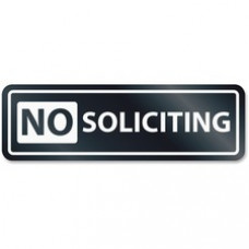 Headline Signs NO SOLICITING Window Sign - 1 Each - NO SOLICITING Print/Message - 8.5