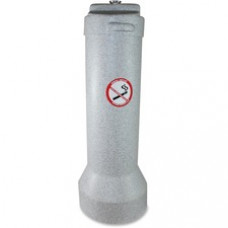 Butler Outdoor Smoker's Receptacle - 25" Height - Aluminum, Steel - Gray Granite