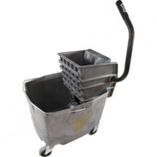 Impact Products 35 QT Side Press Mop Bucket Wringer Combo - 35 quart - Plastic, Polyethylene, Steel - Gray