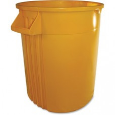 Gator 44-gallon Container - Lockable - 44 gal Capacity - Impact Resistant, Crush Resistant, Spill Resistant, Handle - Polyethylene Resin, Plastic - Yellow