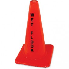 Impact Products Wet Floor Orange Safety Cone - 1 Each - Wet Floor Print/Message - 18