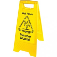 Impact Products English/Spanish Wet Floor Sign - 1 Each - Caution Wet Floor Print/Message - 1