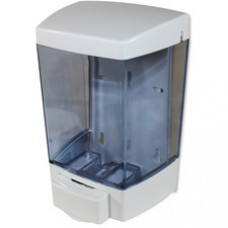ClearVu Soap Dispenser - Manual - 1.44 quart Capacity - White - 1Each