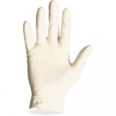 Protected Chef Latex General-Purpose Gloves - Medium Size - Latex - Natural - Ambidextrous, Disposable, Powder-free, Comfortable, Snug Fit - For Cleaning, Food Handling - 100 / Box