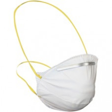 ProGuard Disposable Dust/Mist Respirator - Disposable, Adjustable Nose-piece - Dust, Mist, Flying Particle, Pollen Protection - White - 20 / Box
