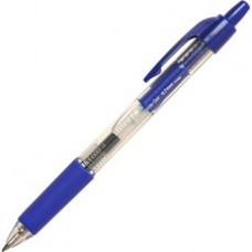 Integra Retractable 0.7mm Gel Pens - Medium Pen Point - 0.7 mm Pen Point Size - Blue Gel-based Ink - Clear Barrel - 12 / Dozen