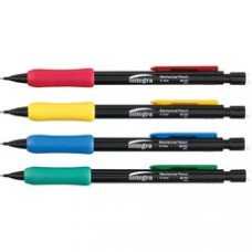 Integra Grip Mechanical Pencils - 0.7 mm Lead Diameter - Refillable - Black Lead - Assorted Barrel - 12 / Dozen