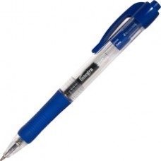 Integra Retractable 0.5mm Gel Pens - Fine Pen Point - 0.5 mm Pen Point Size - Blue Gel-based Ink - Blue Barrel - 12 / Dozen