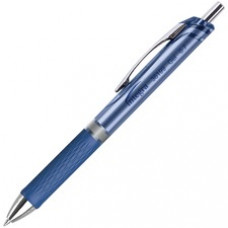 Integra Retractable Gel Ink Pen - Medium Pen Point - 0.7 mm Pen Point Size - Retractable - Blue Gel-based Ink - Blue Barrel - Metal Tip - 1 Dozen