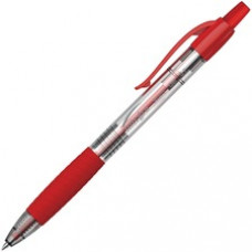 Integra Retractable 0.7mm Gel Pen - Medium Pen Point - 0.7 mm Pen Point Size - Retractable - Red Gel-based Ink - Red Barrel - 1 Dozen