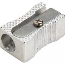 Integra Aluminum Pocket Pencil Sharpener - 1 Hole(s) - Aluminum - Silver