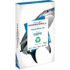 Hammermill Great White Laser, Inkjet Print Copy & Multipurpose Paper - Legal - 8 1/2" x 14" - 20 lb Basis Weight - 500 / Ream - White