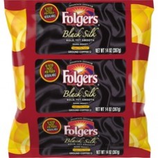 Folgers Black Silk Ground Coffee Filter Packs Ground - Regular - Black Silk - Dark/Bold/Smooth - 1.4 oz - 40 / Carton