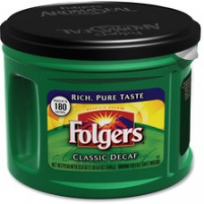 Folgers Classic Decaffinated Coffee - Decaffeinated - 22.6 oz - 6 / Carton