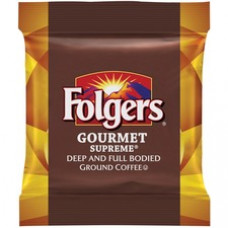 Folgers Gourmet Supreme Ground Coffee Ground - Regular - Dark/Bold - 1.8 oz - 42 / Carton