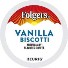 Folgers® K-Cup Vanilla Biscotti Coffee - Compatible with Keurig Brewer - Medium - 24 / Box