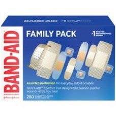 Band-Aid Variety Pack Adhesive Bandages - 280/Box - White