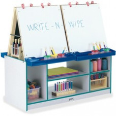 Rainbow Accents 4 Station Art Center - Freckled Gray, Teal Stand - Floor Standing - Assembly Required - 1 Each