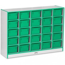 Jonti-Craft Rainbow Accents Cubbie-trays Storage Unit - 25 Compartment(s) - 35.5