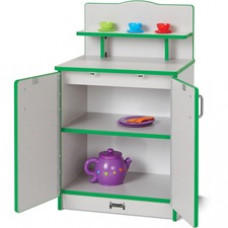Rainbow Accents - Culinary Creations Kitchen Cupboard - Green - 1 Each - Green, Gray, Chrome - Wood
