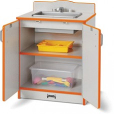 Rainbow Accents - Culinary Creations Kitchen Sink - Orange - 1 Each - Orange, Gray, Chrome - Wood