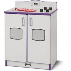 Rainbow Accents - Culinary Creations Kitchen Stove - Purple - 1 Each - Purple, Gray, Chrome - Wood