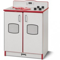 Rainbow Accents - Culinary Creations Kitchen Stove - Red - 1 Each - Red, Gray, Chrome - Wood