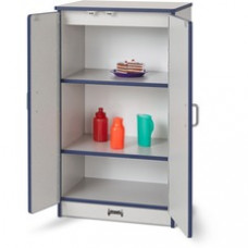 Rainbow Accents - Culinary Creations Kitchen Refrigerator - Navy - 1 Each - Navy, Gray, Chrome
