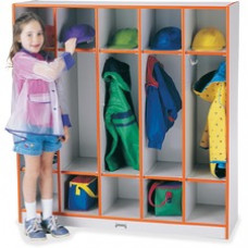 Rainbow Accents 5-section Coat Locker - 5 Compartment(s) - 50.5