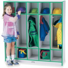 Rainbow Accents 5-section Coat Locker - 5 Compartment(s) - 50.5