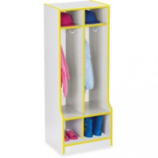 Rainbow Accents Rainbow Double Coat Hooks Step Locker - 2 Compartment(s) - 50.5