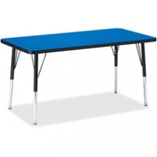 Berries Adult Height Color Top Rectangle Table - Rectangle Top - Four Leg Base - 4 Legs - 48
