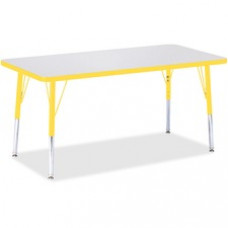 Berries Elementary Height Color Edge Rectangle Table - Rectangle Top - Four Leg Base - 4 Legs - 48