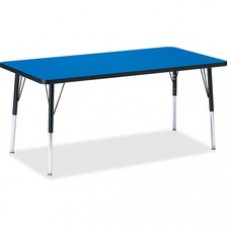 Berries Adult Height Color Top Rectangle Table - Rectangle Top - Four Leg Base - 4 Legs - 60