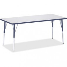 Berries Adult Height Color Edge Rectangle Table - Rectangle Top - Four Leg Base - 4 Legs - 72
