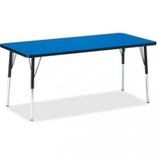 Berries Adult Height Color Top Rectangle Table - Rectangle Top - Four Leg Base - 4 Legs - 72