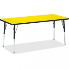 Berries Adult Height Color Top Rectangle Table - Rectangle Top - Four Leg Base - 4 Legs - 72