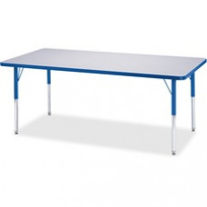 Berries Elementary Height Color Edge Rectangle Table - Rectangle Top - Four Leg Base - 4 Legs - 72