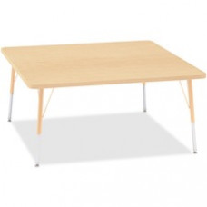 Berries Adult Height Maple Top/Edge Square Table - Square Top - Four Leg Base - 4 Legs - 48