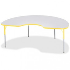 Berries Adult Height Prism Color Edge Kidney Table - Kidney-shaped Top - Four Leg Base - 4 Legs - 72