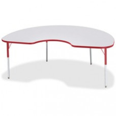 Berries Adult Height Prism Color Edge Kidney Table - Kidney-shaped Top - Four Leg Base - 4 Legs - 72