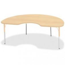 Berries Adult Height Maple Top/Edge Kidney Table - Kidney-shaped Top - Four Leg Base - 4 Legs - 72