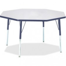 Berries Adult Height Color Edge Octagon Table - Octagonal Top - Four Leg Base - 4 Legs - 1.13
