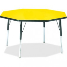 Berries Adult Height Color Top Octagon Table - Octagonal Top - Four Leg Base - 4 Legs - 1.13